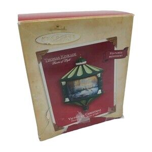 Hallmark Ornament 2004 Victorian Christmas Thomas Kinkade Painter Of Light Moves